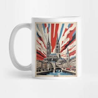 Rouen France Vintage Poster Tourism Mug